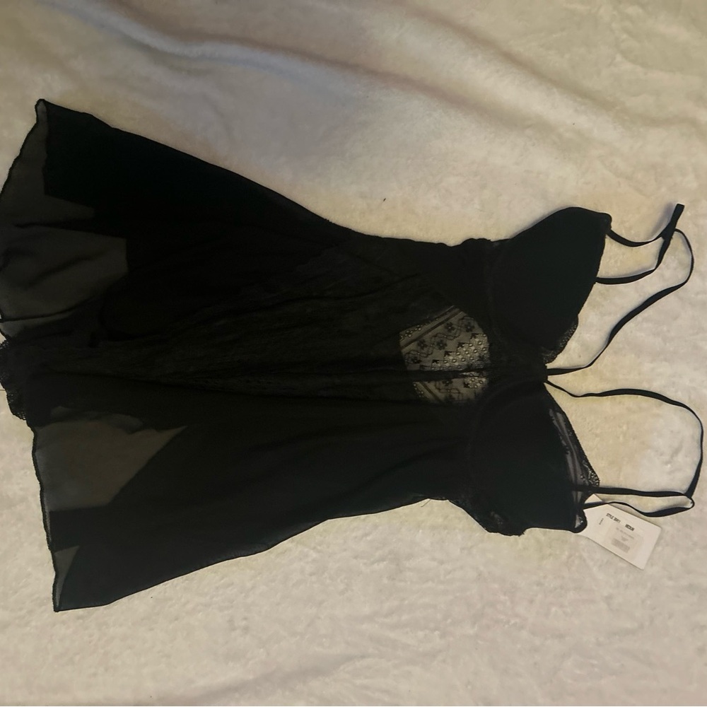Elegant Black Sheer Lingerie by Escante